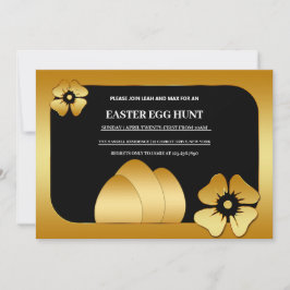 Gouden Pasen Brunch Ei Hunt Uitnodiging
