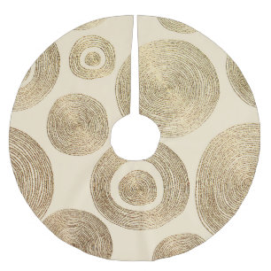 Gouden patroon: glanzend abstract luxeontwerp kerstboom rok