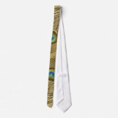 gouden pauw pluim stropdas (Achterkant)