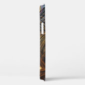 Gouden pauwenveren: donker patroon. Case-Mate iPhone case (Achterkant / Rechts)