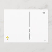 Gouden penseelkruis - Christelijk Christ Jesus Cru Feestdagenkaart (Achterkant)