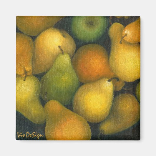 gouden peren magneet (Voorkant)