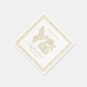 Gouden Perfecte Peer Bruiloft Servetten (Hoek)