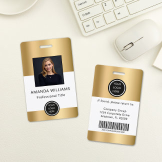 Gouden Personeelskaart Bedrijfsbeveiligingsbadge Badge