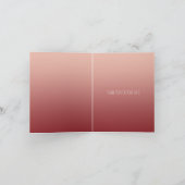 Gouden perzik rode zebra strepen kaart (Binnen)