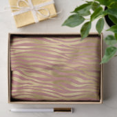 Gouden perzik rode zebra strepen tissuepapier (Geschenk)