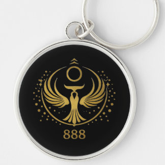 Gouden Phoenix 888 Sleutelhanger | Spiritueel Symb