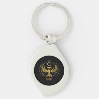 Gouden Phoenix 888 Sleutelhanger | Spiritueel Symb