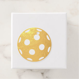 Gouden pickleball op maat gouden Folie Favor Tags