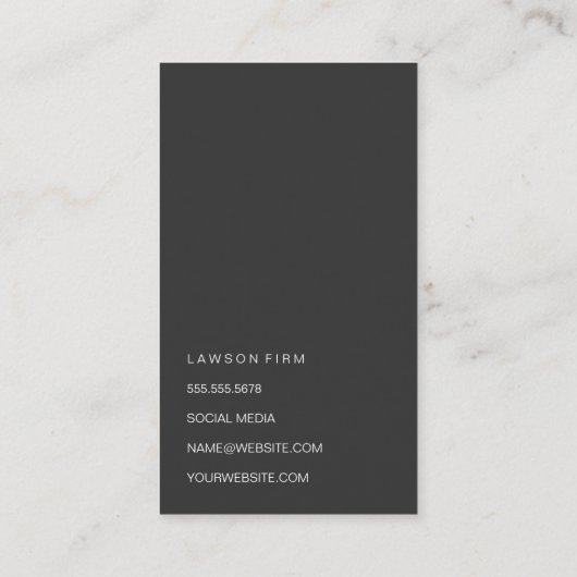 Gouden Pijler | Zwarte marmer | Uitvoerend | Afsprakenkaartje (Achterkant)