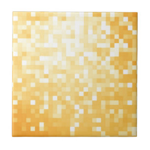 Gouden Pixel Sparkle Tegeltje