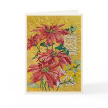 Gouden Poinsettia | 25 december Fijne Kunst Kerstm
