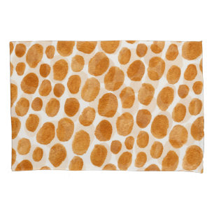 Gouden Polka stippen: Abstracte Gouache Kussensloop