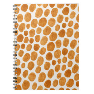 Gouden Polka stippen: Abstracte Gouache Notitieboek