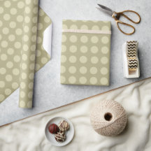 Gouden Polka stippen inpakpapier