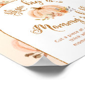 Gouden pompoen hoe groot is mama's buik spel poster (Hoek)