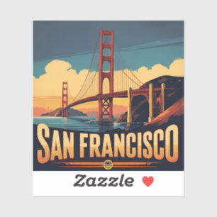 Gouden Poortbrug San Francisco Sticker
