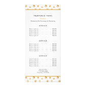 Gouden Pootafdrukken Professionele Huisdier Salon Reclamekaart (Voorkant)
