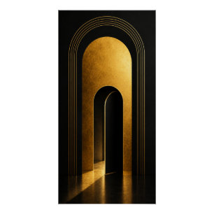 Gouden Portaal Muurkunst Poster Perfect Poster