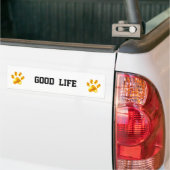 Gouden poten goed leven bumpersticker (Op Truck)