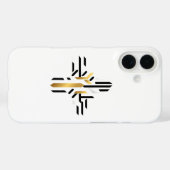 Gouden Power Symbool Futuristische Minimalistische Case-Mate iPhone Case (Achterkant (horizontaal))