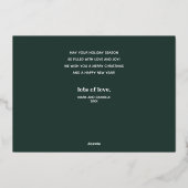 Gouden Prettige Feestdagen Foto (Achterkant)