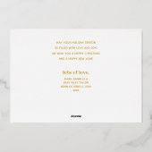 Gouden Prettige Feestdagen Foto (Achterkant)