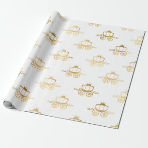 Gouden Prinses Koninklijke Sprookjes Magie Elegant Cadeaupapier