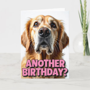 Gouden Puppy Verjaardagskaart Kaart