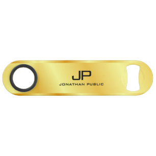 Gouden QR-code Zakelijk Logo Monogram Aangepast Speed Flessenopener
