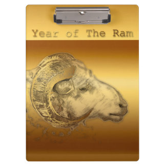 Gouden Ram Chinees Jaar van het Schaap- Klembord