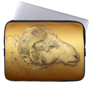 Gouden Ram Schaap Chinees Nieuwjaar 2015 - Laptop Sleeve