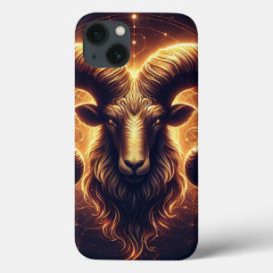 Gouden Ram Sterrenbeeld Symbool iPhone 13 Hoesje
