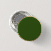 Gouden rand met groene lucifer ronde button 3,2 cm (Voorkant /achterkant)