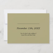 Gouden Rand Save The Date (Achterkant)