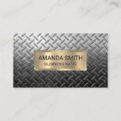 Gouden rand | Staal geplateerd Visitekaartje (Voorkant)