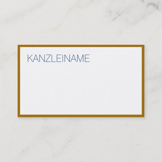 Gouden rand visitekaartje (Achterkant)