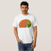Gouden Ratio Olifant - Fibonacci Spiraal 2 T-shirt (Voorkant volledig)