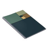 Gouden Ratio Vierkanten (Neutralen) Notitieboek (Rechterzijde)