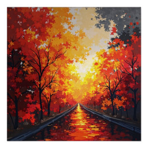 Gouden Reflecties Perfect Poster
