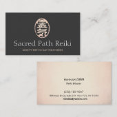 Gouden Reiki Master Symbool 2 Visitekaartje (Voorkant / Achterkant)