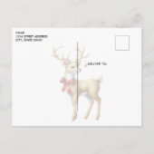 Gouden rendier Briefkaart (Achterkant)