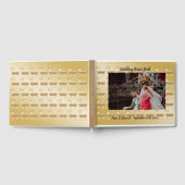 Gouden rendieren & 1 bruiloft aangepaste Afbeeldin Gastenboek (Volledig)
