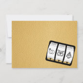 Gouden Reno bruiloft foto dank u Bedankkaart (Achterkant)