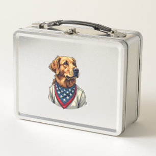 Gouden Retriever Americana Vintage Gegraveerd T-sh