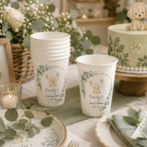 Gouden Retriever Baby Shower Salie Groen Eucalyptu