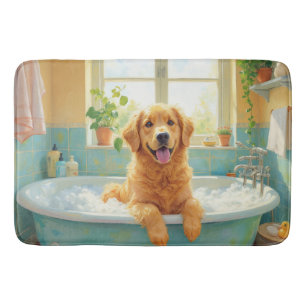Gouden Retriever Bad Tijd Gelukkig Badkamer Decor Badmat