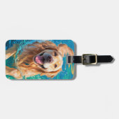 Gouden Retriever Bagage Label (Voorkant horizontaal)