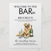 Gouden Retriever Bar Menu (Voorkant)