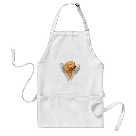 Gouden Retriever Engel Standaard Schort (Voorkant)